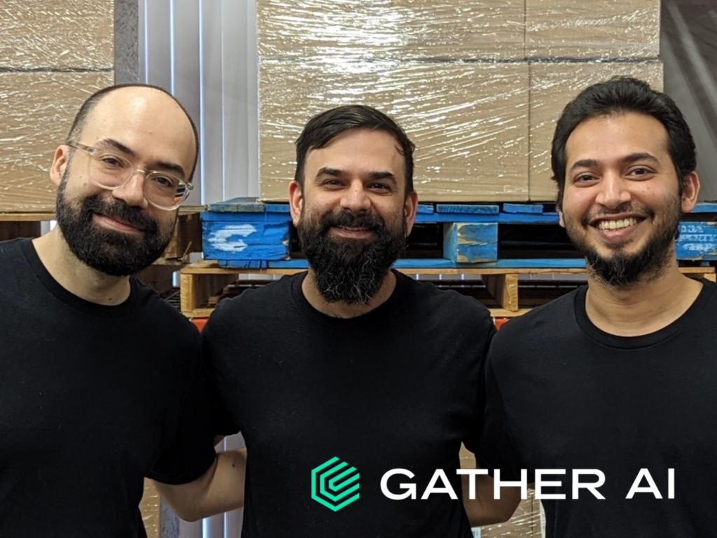 Gather AI co-founders Daniel Maturana, Sankalp Arora and Geetesh Dubey. (Gather AI)